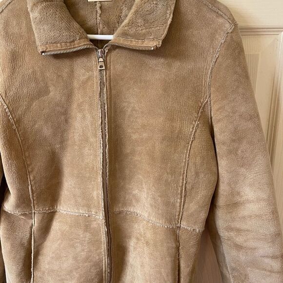 Guess Suede Leather Jacket / Coat - Picture 2 of 14